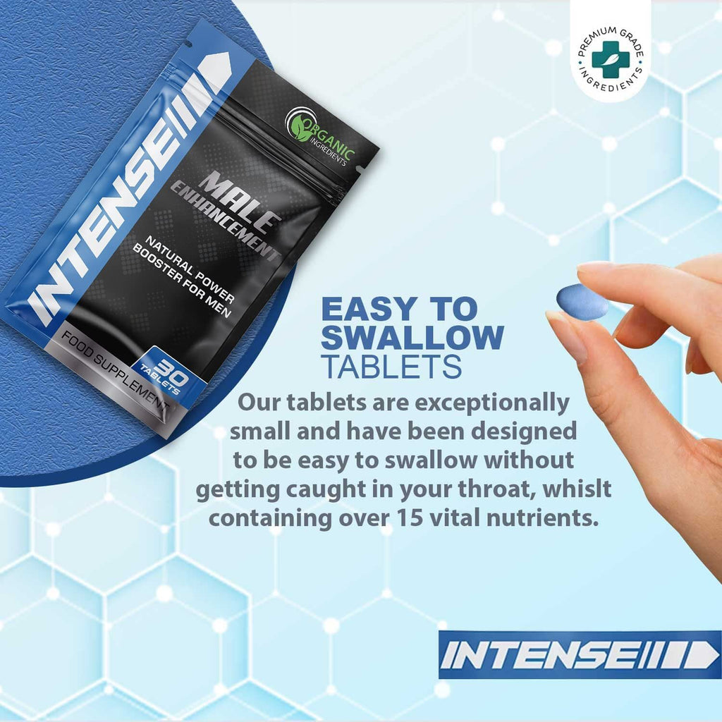 Intense Blue 30 Tablets - Herbal Supplement for Men - Strong Effect - Performance & Enhancement Tablets