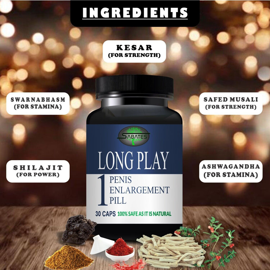Sabates Long Game Capsule For Long Lasting Male Performance Endurance 30 Capsules