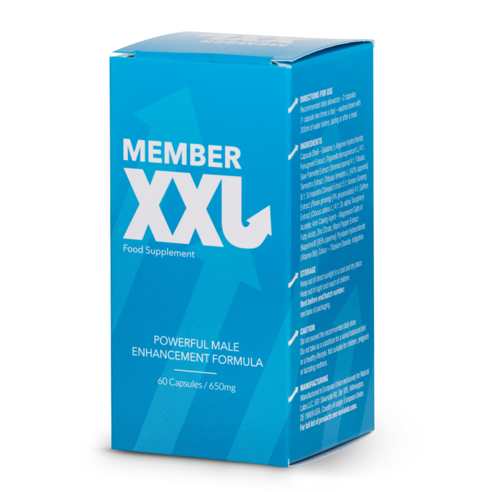 Member XXL Male Enlarger Longer Wider Bigger Enhancement 60 caps Xtrasiz