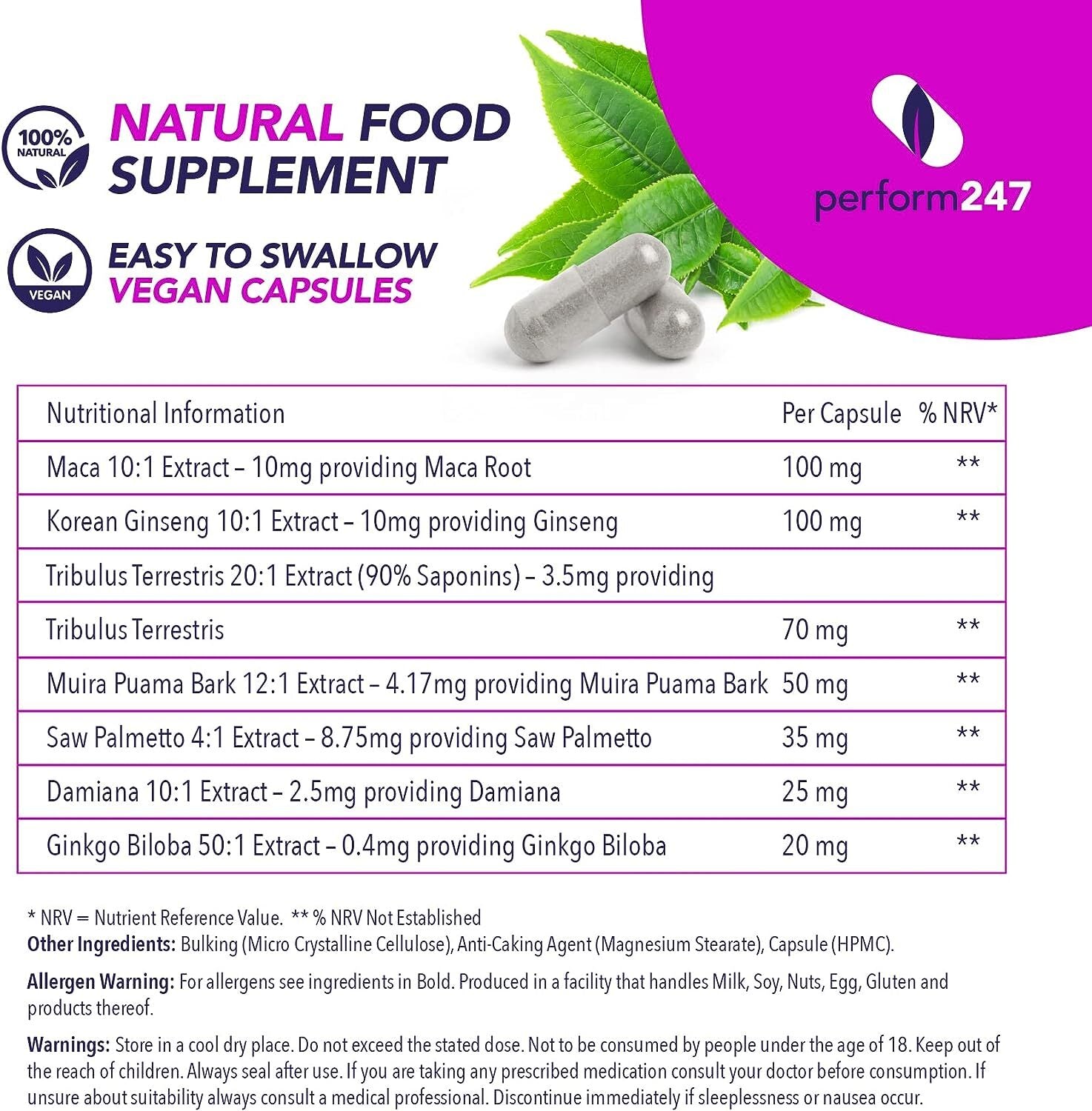 Ultimate (1 x 400mg Capsule) Natural Support for The Modern Man.