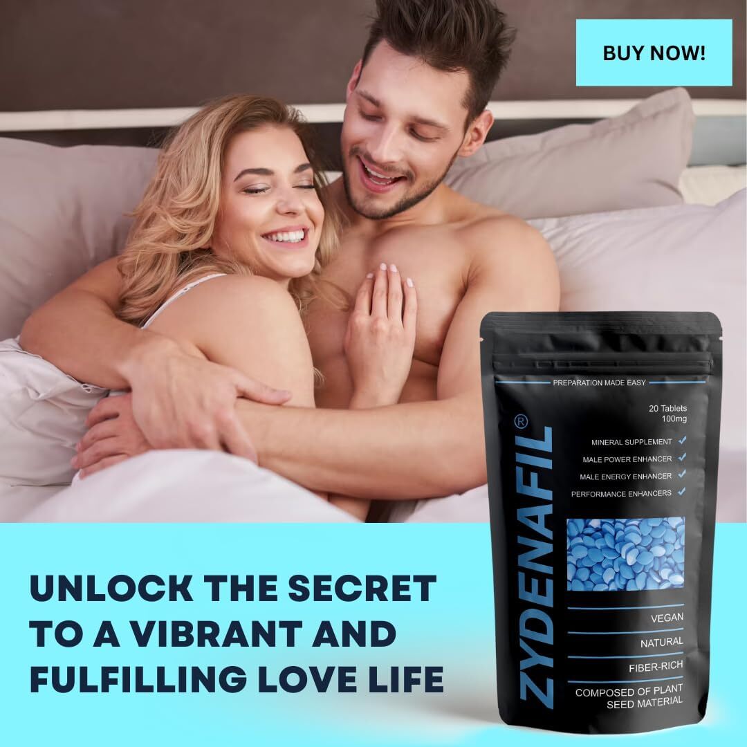 Zydenafil™ Blue Pill | 40 Tablets | Fast Effect Male Performance Enhancing 100% Herbal Food Supplement |