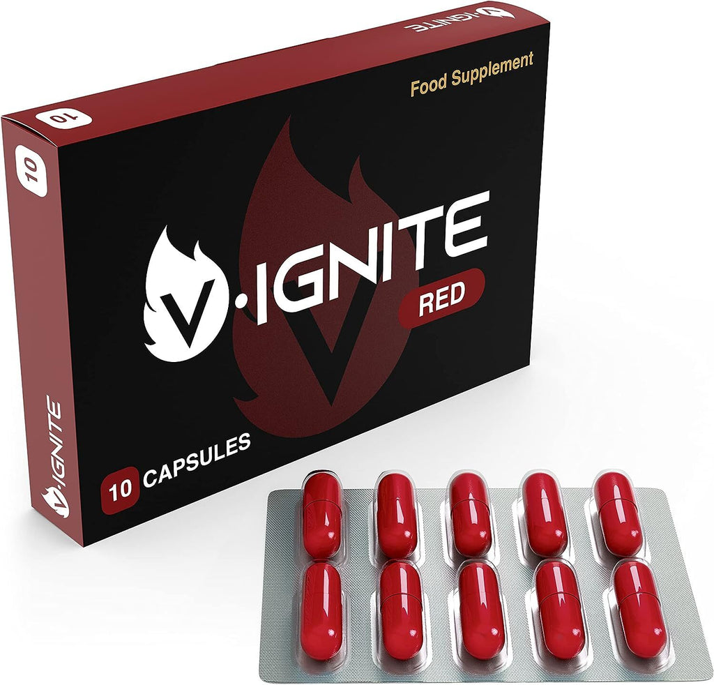 V•IGNITE - Strong and Fast Acting - 10 Capsules for Men | 100% Effective Natural Ingredients