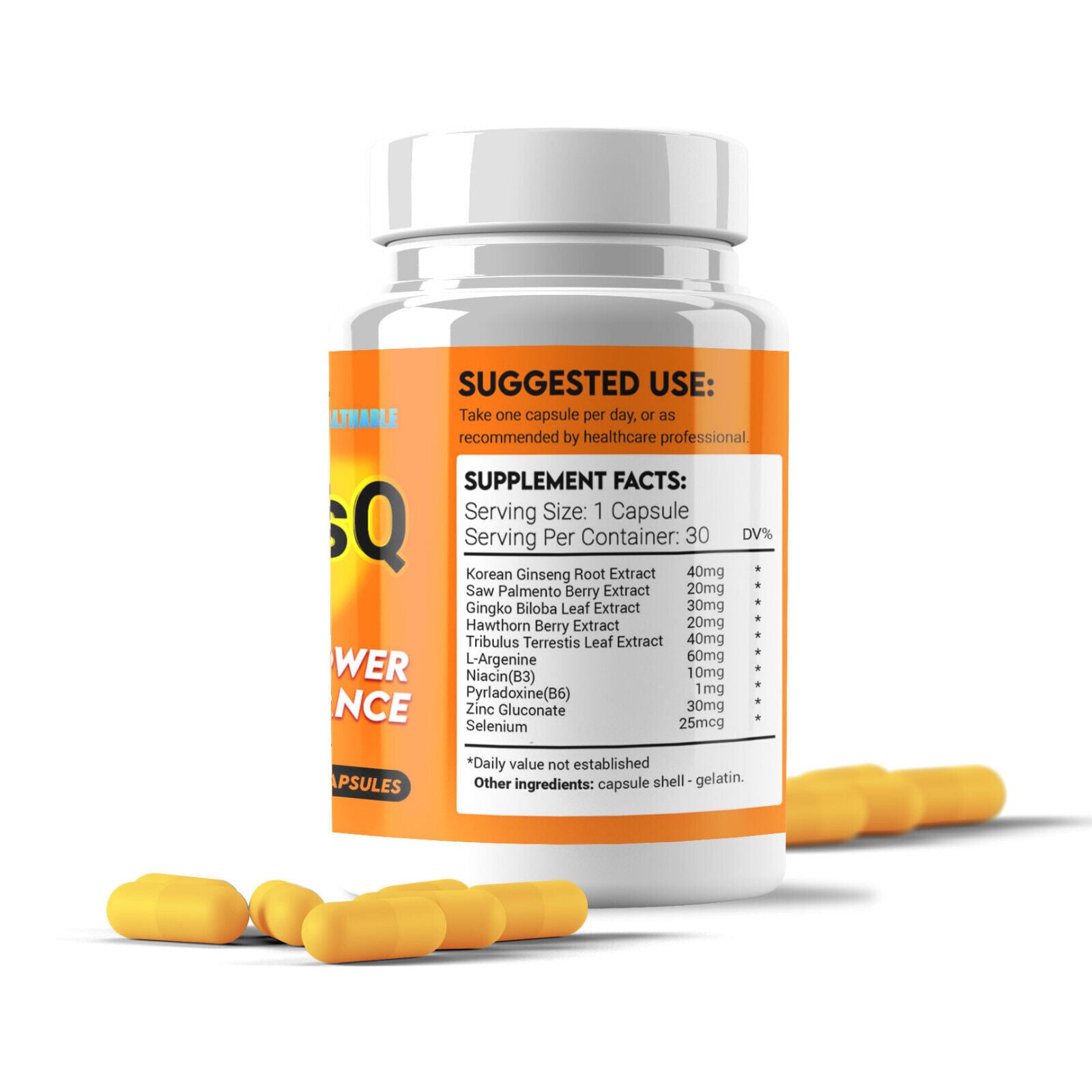 StimulusQ Food Supplement for Men 30 Aphrodesiac Capsules for Hims