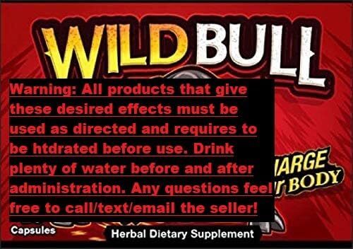 WILD BULL (10 Capsules) ~ Today's Most Powerful All Natural Energy, Endurance, Stamina & Strength Amplifier - Formulated for Maximum, Long Lasting Results