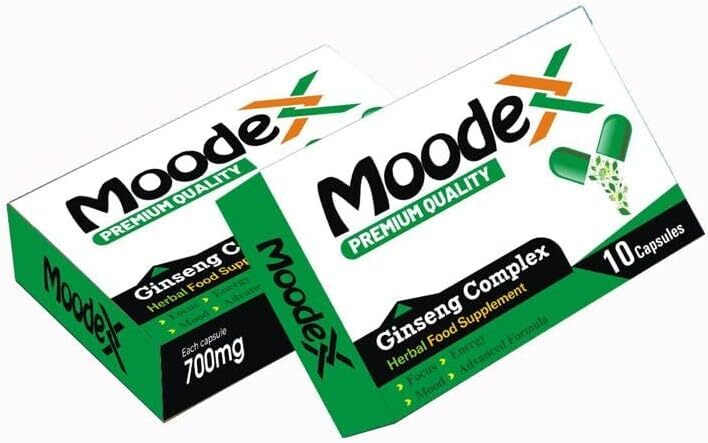 MoodeX Green-New Stronger for Longer Formula for Men - Ultra Strong Performance Enhancing Pills, Stamina Endurance Booster Green Supplement Pills for Men - 10 Ginseng Capsules 700MG