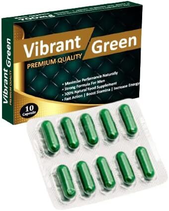 Ultra Strong Vibrant Green - Complex Herbal Supplement for Men - Performance, Energy, Stamina & Endurance