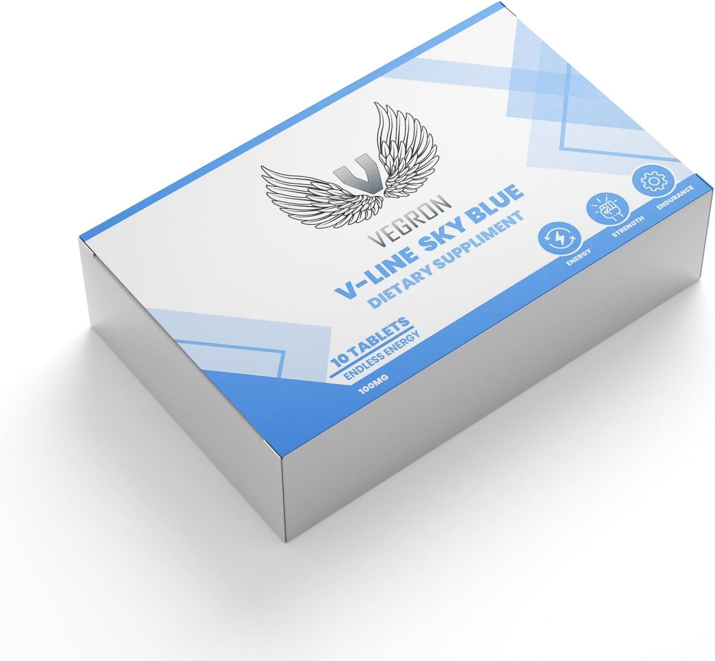 V-Line Sky Blue 10 Tablets. Premium Male Enhancement Support - Boosts Energy, Performance, and Stamina for Men - Safe, Effective, and All-Natural Pills