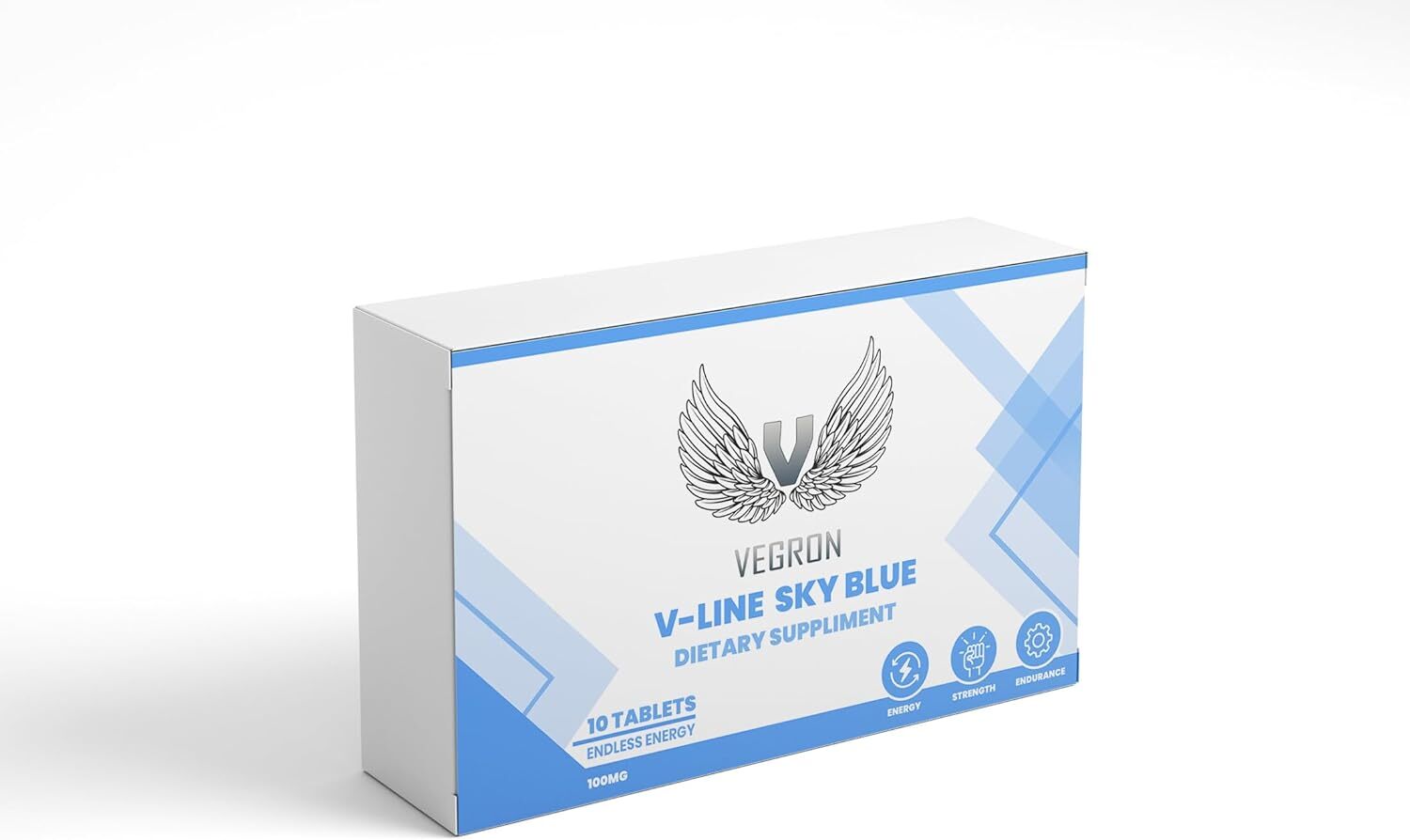 V-Line Sky Blue 10 Tablets. Premium Male Enhancement Support - Boosts Energy, Performance, and Stamina for Men - Safe, Effective, and All-Natural Pills