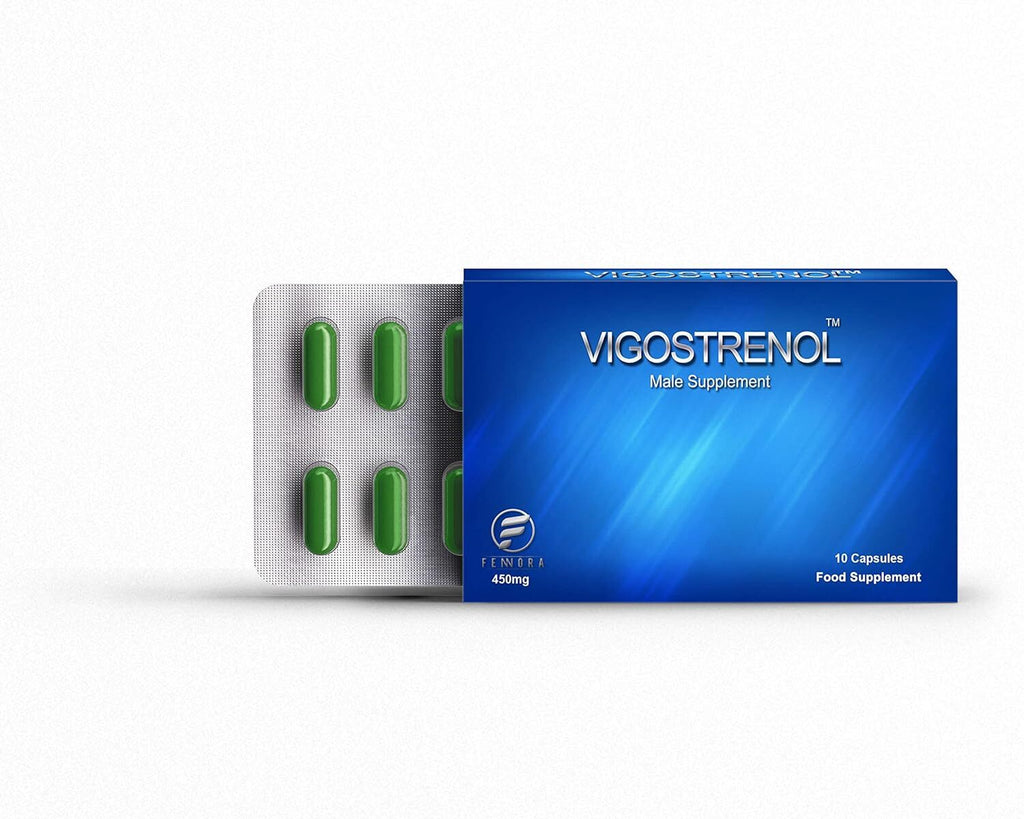 VIGOSTRENOL - Testosterone Booster - Male Food Supplement 450MG (10 Capsules)