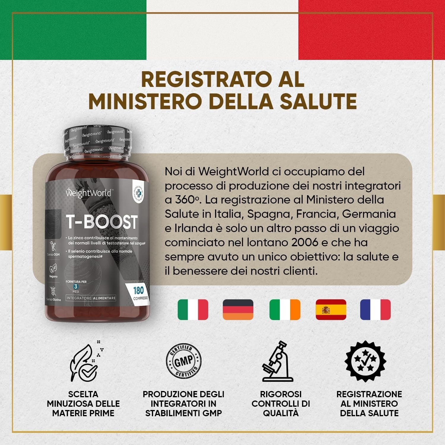 T-Boost Testosterone + Muscle Mass, 180 Vegan Tablets