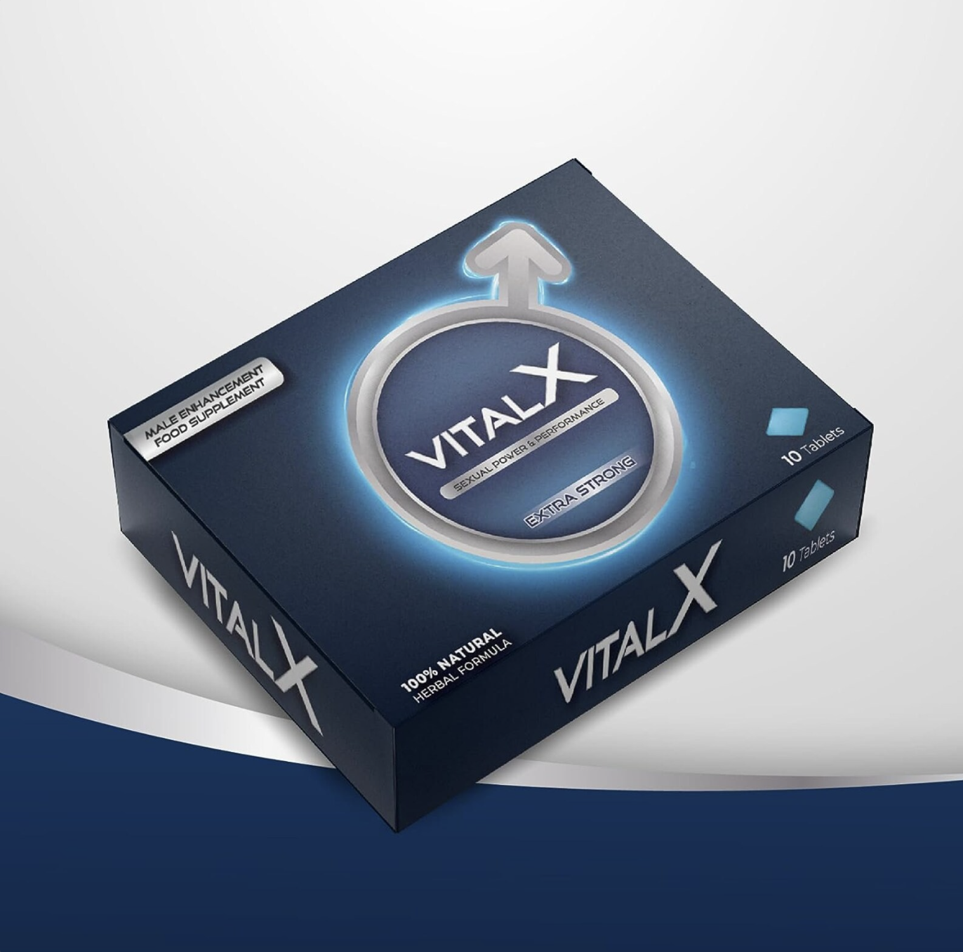 VitalX - 10 Tablets | Power & Performance | Herbal Supplement for Men | 100 Natural