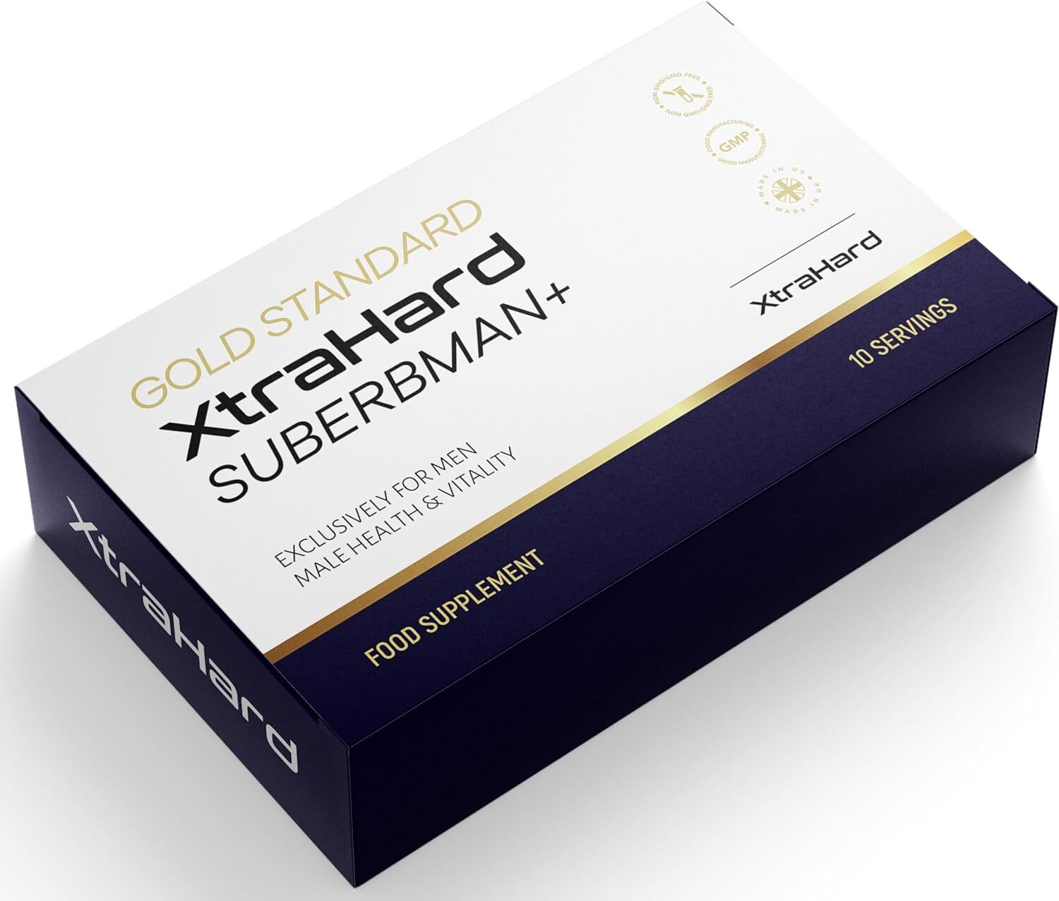 XtraHard | Exclusively for Men, 10 Small Easy Swallow Blue Pills, Manufactured in The UK.