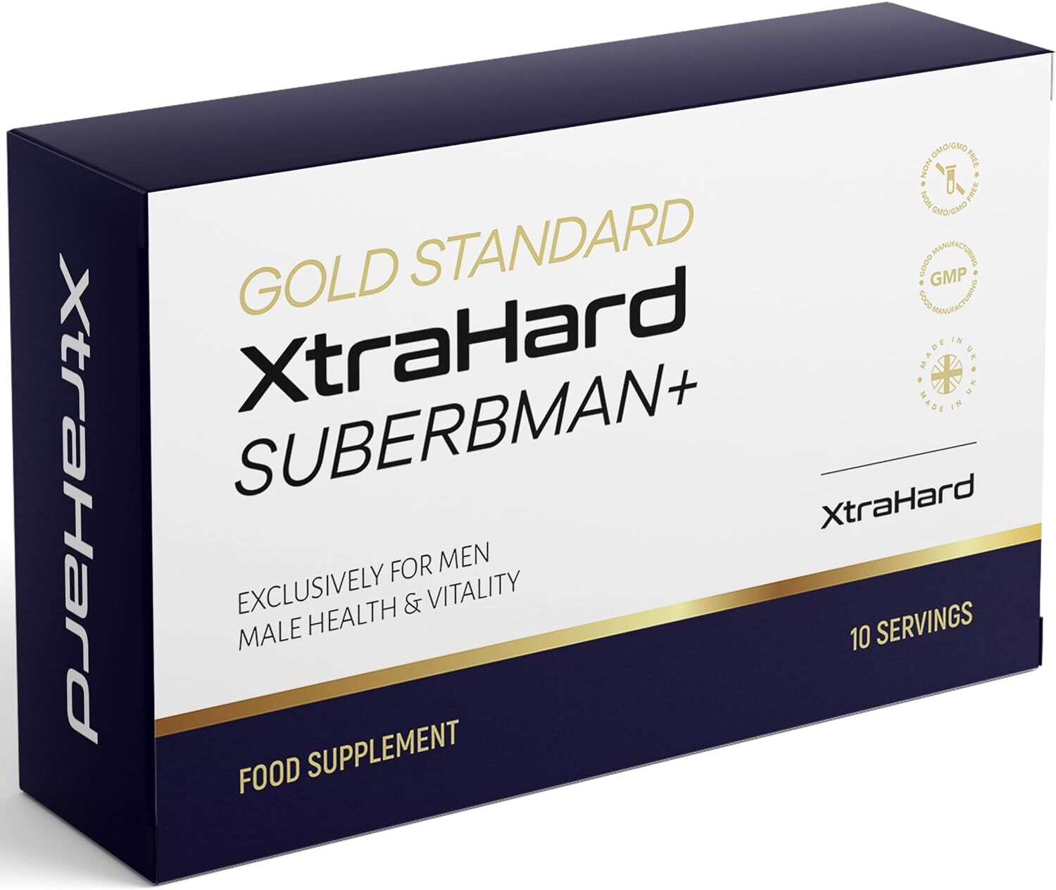 XtraHard | Exclusively for Men, 10 Small Easy Swallow Blue Pills, Manufactured in The UK.