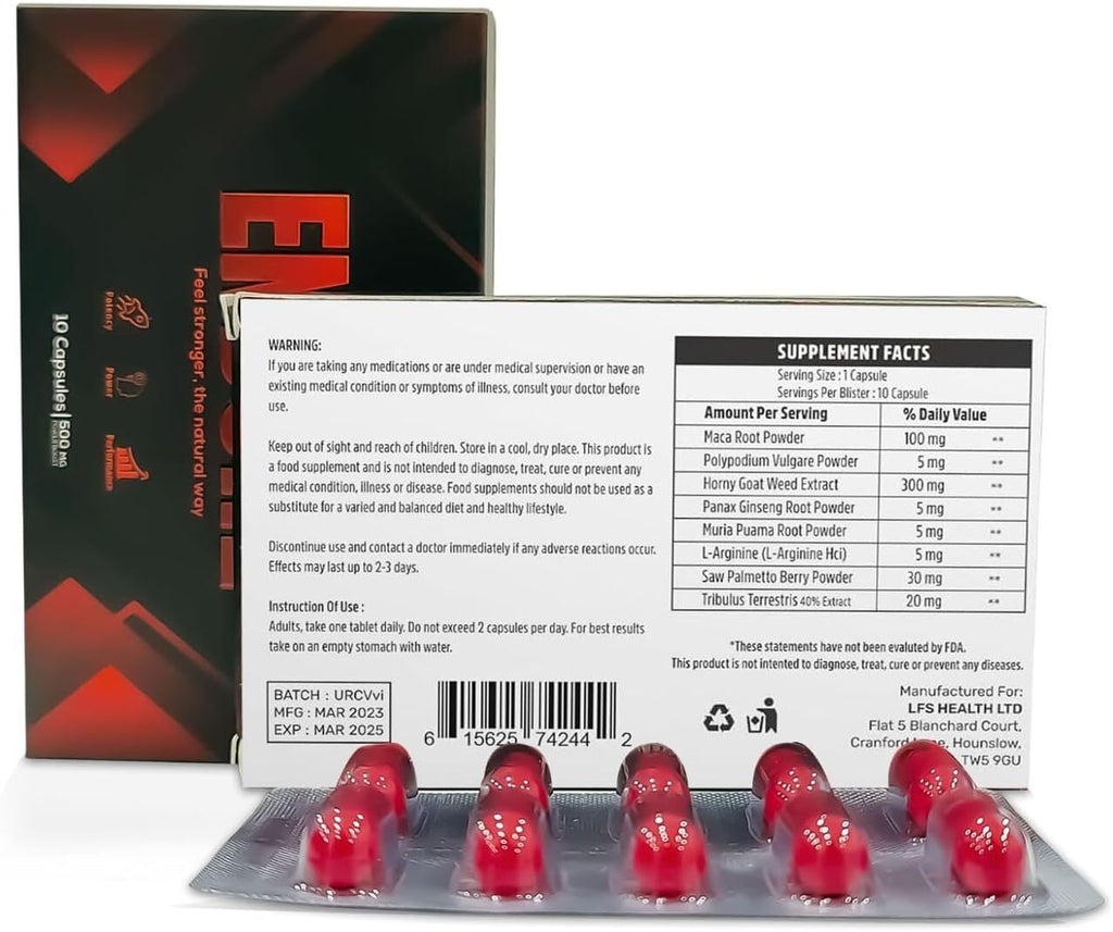 MAX Endure Feel Stronger, The Natural Way (10 Capsules)