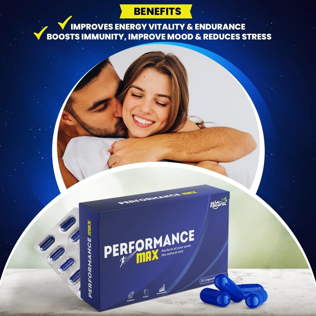 Performance Max - Perform at Your Peak The Natural Way | Energy Enhancer, High Strength, Performance, Fast Acting
