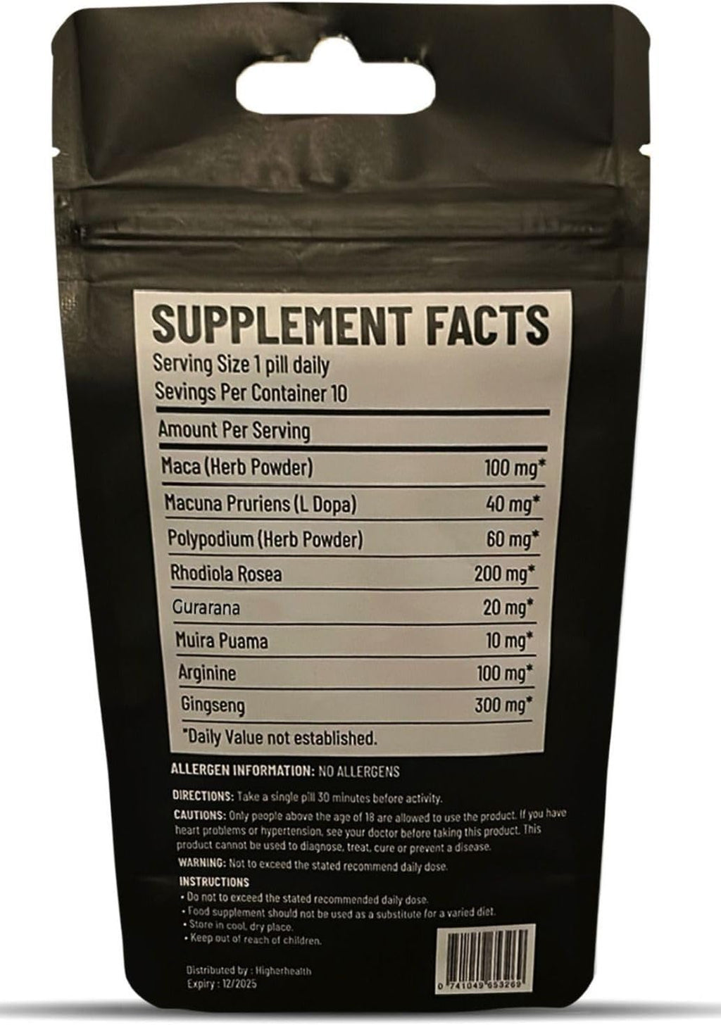 Boostify™ 10 Men's Blue Tablets Stronger & Harder Enhanced Strength & Firmness for Men - Designed to Boost High Stamina, Performance & Prolonged Results
