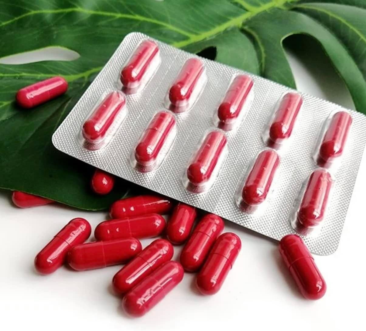 VISTARAX RED - Ignite Your Stamina to Go Longer & Stronger - Stamina Endurance Booster - RED Supplement Pills for Men - 10 Ginseng Capsules