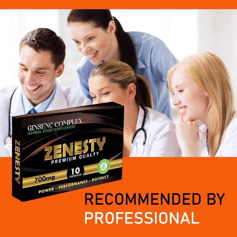 ZENESTY® - Enhance Your Performance - Extra Strength Performance Enhancing Pills, Stamina Endurance Booster Gold Supplement Pills for Men - 10 Ginseng Capsules