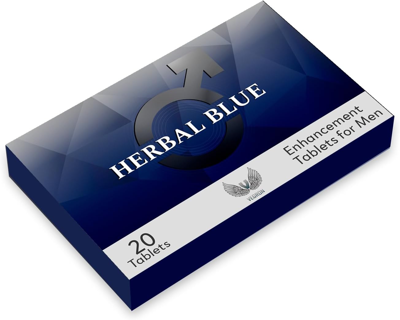 Herbal Blue Tablets 20 x 100mg Effective Herbal Supplement for Men, Natural Enhancing Supplement for Men, Premium Male Enhancement Support