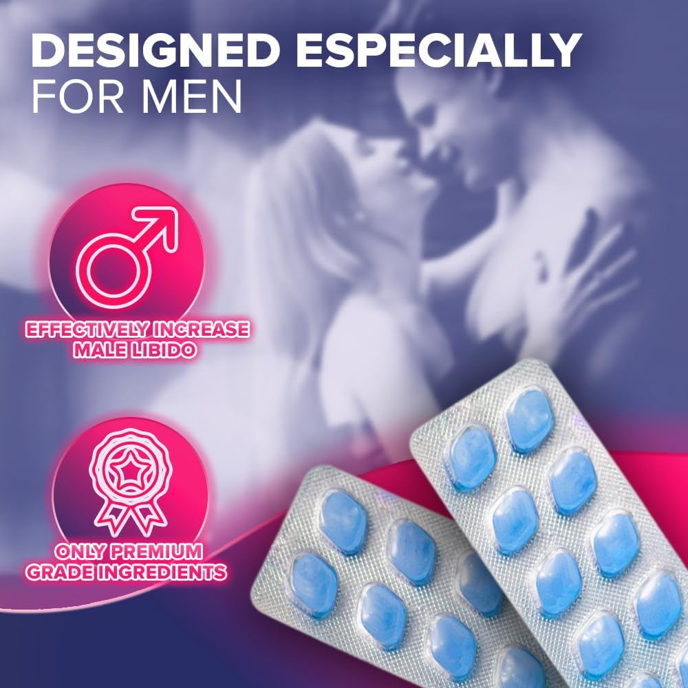 INSANE X 20 Blue Pills for Men 100mg Stronger & Harder Fast-Acting Enhanced Strength Supplements Tablets - Prolonged High Performance - Energy & Male Enhancing - Herbal & Food Supplement UK