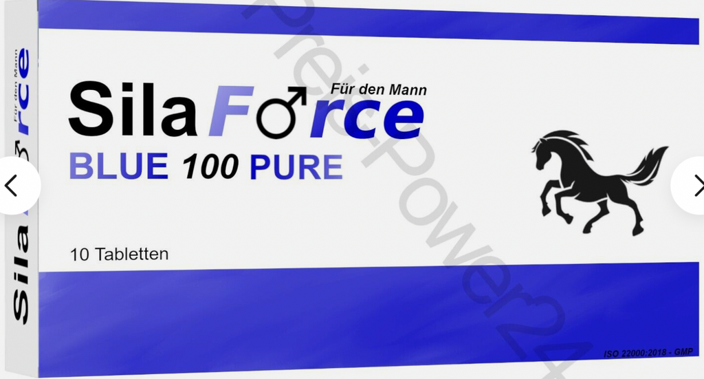 ⭐⭐⭐⭐⭐ SILAFORCE - FOR MEN ~ 10 TABLETS - BLUE HERBAL 100 B ⭐⭐⭐⭐⭐