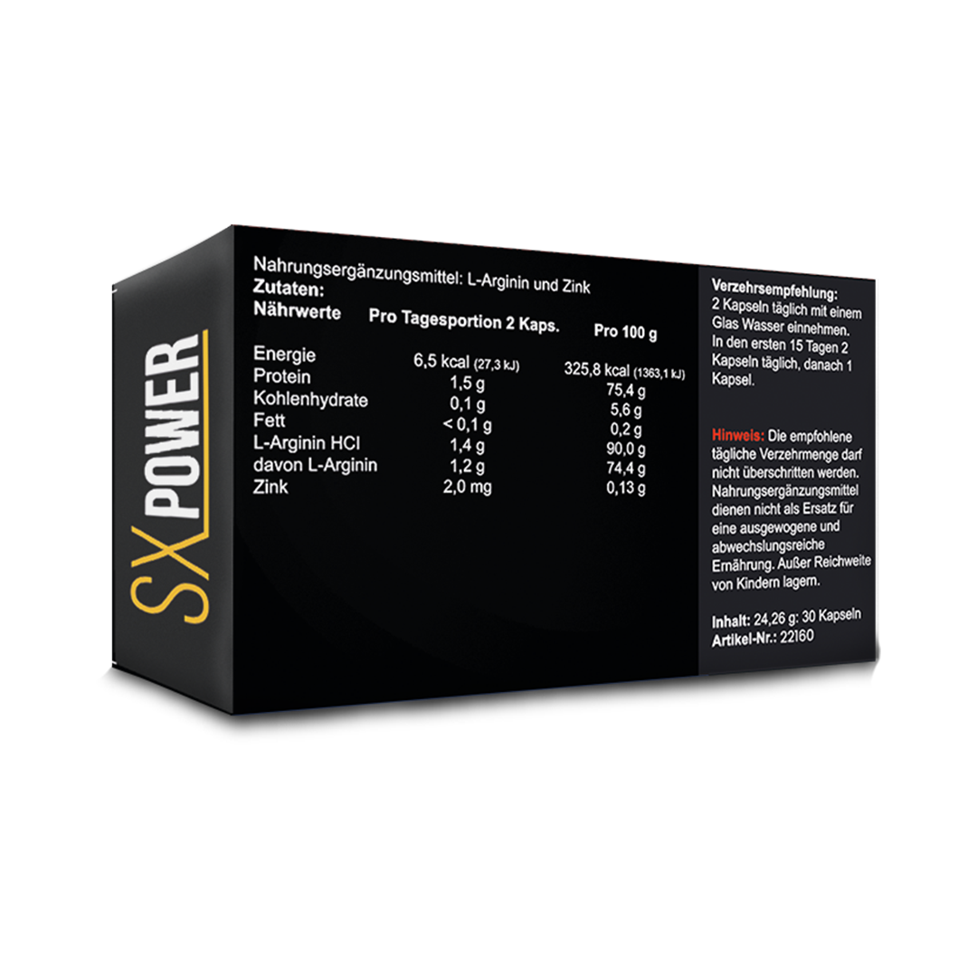SX POWER 30+30 FREE CAPSULES Capsules FOR MEN HIGH DOSE POTENCY MEDIUM