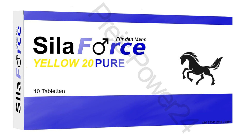 ⭐⭐⭐⭐⭐ SILAFORCE - FOR MEN - 10 TABLETS - YELLOW HERBAL VIDA 20 ⭐⭐⭐⭐⭐