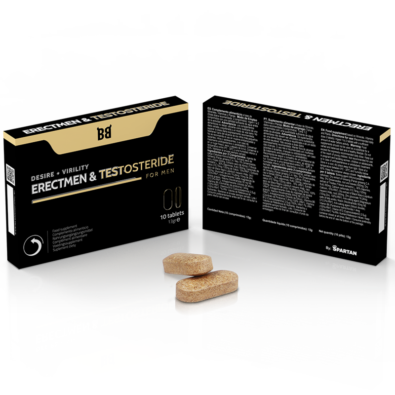 ERECTMEN - Sexual Stimulant and Testosterone for Men - 10 TABLETS/Libi do