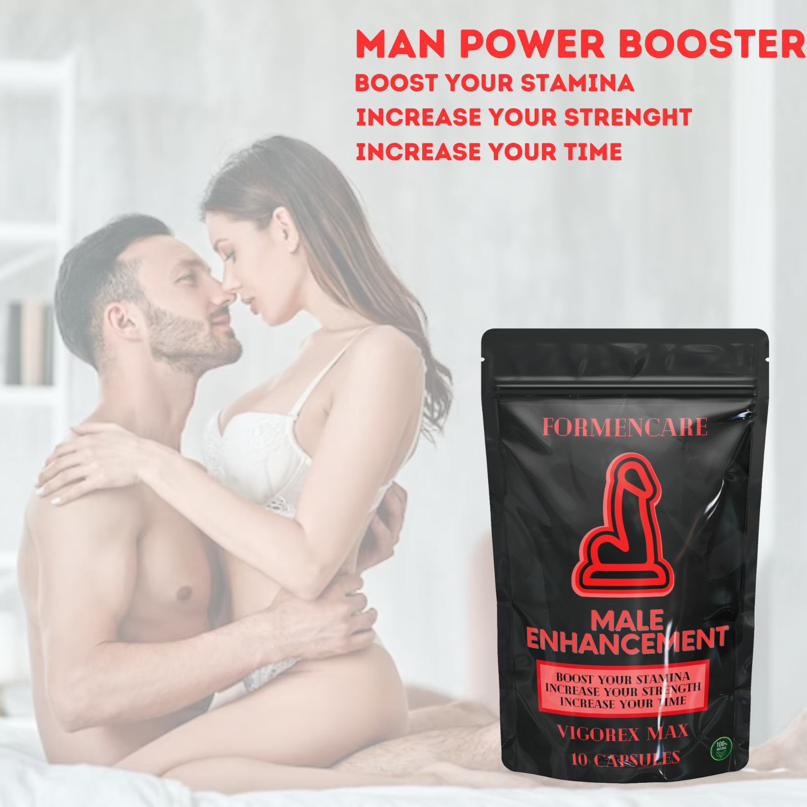 10 PERFORM PILLS FOR MEN'S MASCULINE ENDURANCE PERFORMANCE