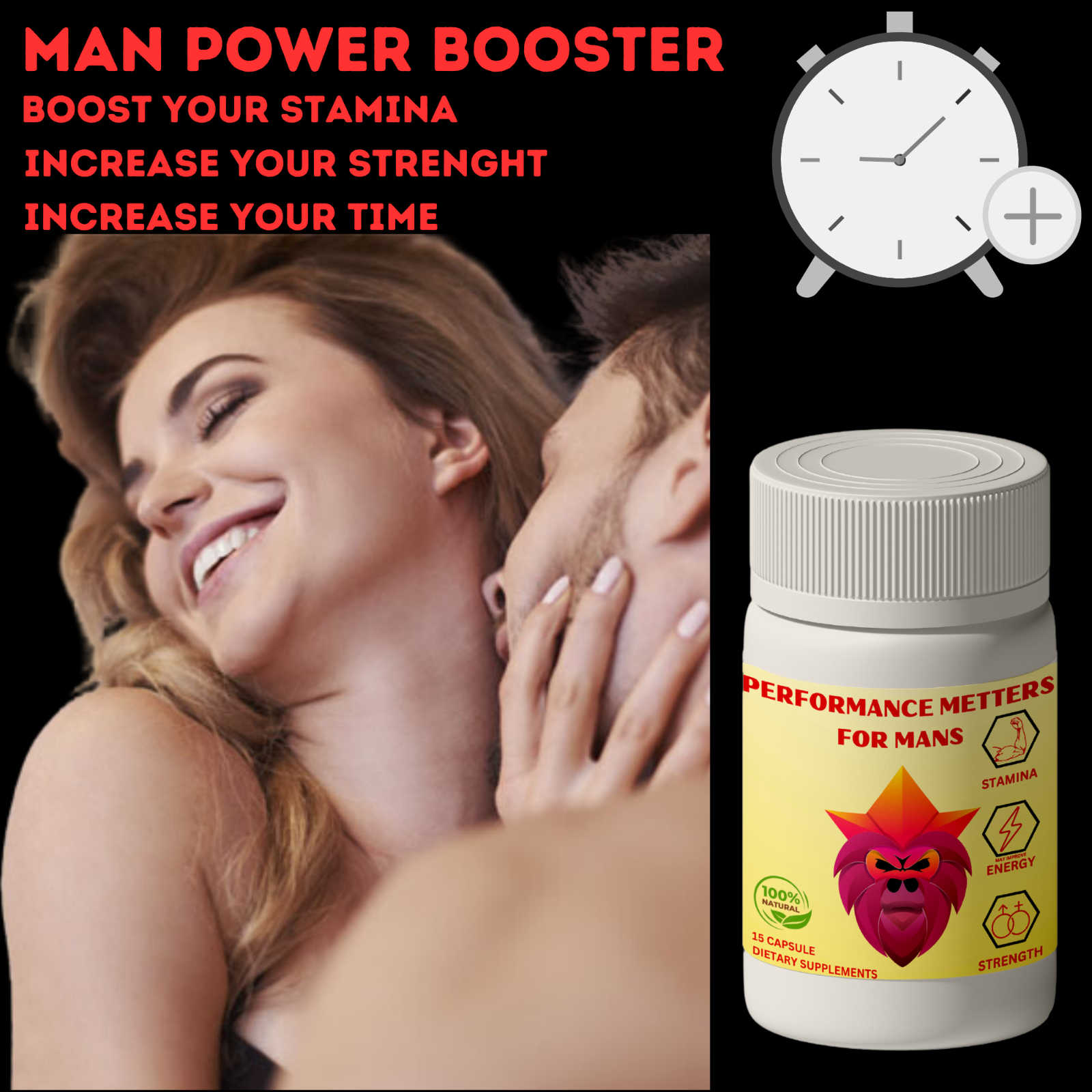 15 PERFORM PILLS FOR MEN MASCULINE ENDURANCE PERFORMANCE