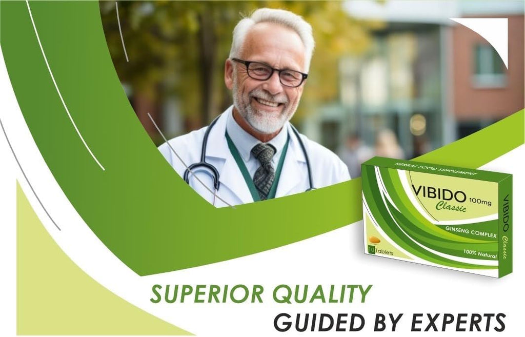 VIBIDO 100mg | Stronger | Longer | Harder | Extra Strength Enhancing Pills, Stamina Endurance Booster Supplement Pills for Men | 10 Ginseng Tablets